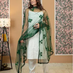 HELLA FASHIONS Embroidered Dupatta-54