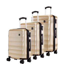 Nasher Miles Rome Hard-Sided Polycarbonate  Set of 3 Bronze Trolley Bags (55, 65 & 75 Cm)-image-52