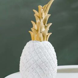 Nestasia Resin Made Contemporary White Large Pineapple Showpiece For Living Room With Tropical Vibe-image-29