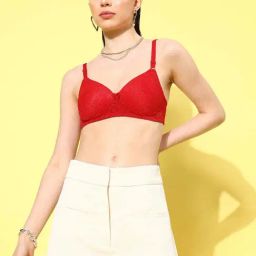 Leading Lady Red Lace Work T-Shirt Bra-picture-41
