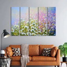999Store Printed Multicolor MDF 5 Panels Wall Art-65