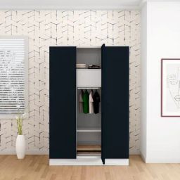 Godrej Interio Slimline 3-Door Steel Almirah, Pac Blue (1-Year Warranty, 1 Locker, 2 Drawers)-image-23