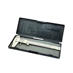 A.D INTERNATIONAL Non Digital Vernier Caliper with Stainless Steel Body Metric (mm) and Imperial (inch) Measuring System 0-125 mm Range and 0.02 mm Resolution, ZO-AN7N-D9DA-23
