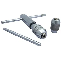 A.D INTERNATIONAL Ratchet Type Tap Wrench with Interchangeable Heads M3 to M12 Tap Holding Capacity and 1/8 to 1/4 inch and 1/4 to 1/2 inch (3.1-6.3 & 6.3-12.7 mm) Range, YU-AMWI-X6DC-20