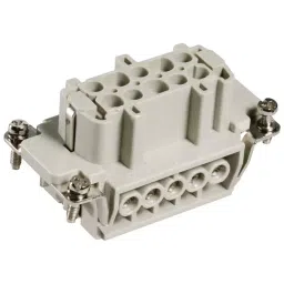 AMP - TE CONNECTIVITY INSERT, RECEPTACLE, 10POS, SCREW, HE-010-F-48