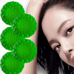 GROOVY Set Of 5 Deep Cleansing Green Tea Bathing Soap - 100 g Each image 4