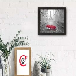 eCraftIndia Eiffel Tower Design Satin Matt Texture UV Art Painting-24
