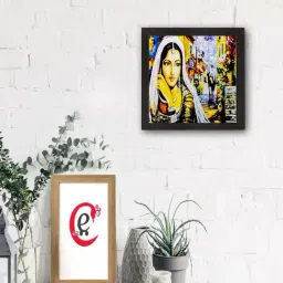 eCraftIndia Village Lady Satin Matt Texture UV Art Painting-image-47
