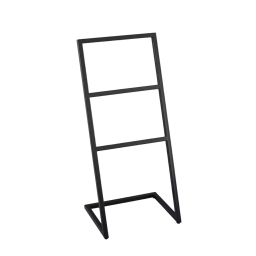 UBS Mild Steel Black Freestanding Towel Holder 85x40x30 cm, UBS_03-19
