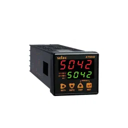 Selec 7 Segment LED, Dual Display Panel Mount Multifunction Meter 24 V AC/DC 48x48 mm, XT5042-24-35