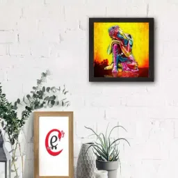 eCraftIndia Laughing Buddha Design Satin Matt Texture UV Art Painting-image-81