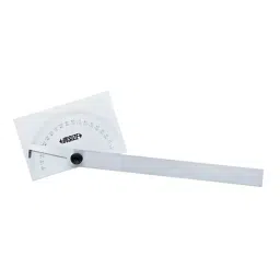 Insize 0-180° Range Stainless Steel Protractor Size 85x158 mm, 4781-85A-36