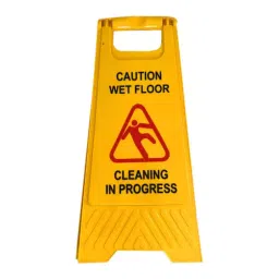 Ladwa Caution Sign Board Cleaning Cleaning, Plastic Black & Yellow,LSI - FT-15