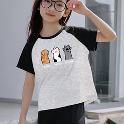 BAESD Girls Printed T-shirt-image-51