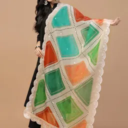 Kaizen TEXO FAB Printed Organza Dupatta image 3