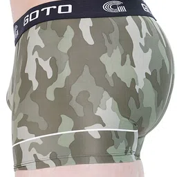 GOTO Printed Short Trunk NYLON LY PRINT OUTER EL TRUNK ARMY PRINT-Multi image 2