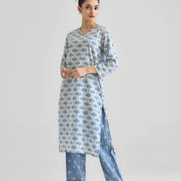 Rustorange Women Floral Printed Kurta-picture-37