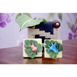 THE LITTLE LOOKERS Handmade Organic Jungle Themed Soap Pack of 2 - 100 gm-image-46