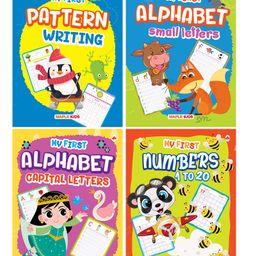 Maple Press Writing Books for Kids Set of 4 Books Learn and Practice Pattern Writing Numbers ABC Capital Letters Small Letters - English-19