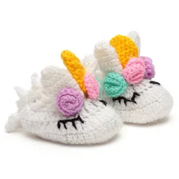 MayRa Knits Hand Knitted Booties - White-picture-34