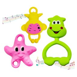 Bunie Colourful Attractive Sound Rattles for Babies3 Pcs Assorted Design-14