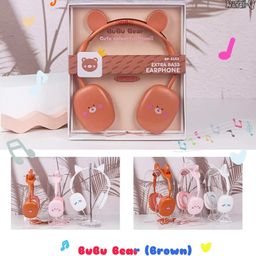 Azhari Bubu Bear Design Wired Headphones With Built-in Microphone For Clear And Crisp Audio Experience For Kids Adults Headsets And Earphones Color May Vary-26
