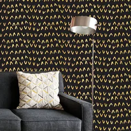 ArtzFolio Printed UV-Resistant Anti-Bacterial Gold Geometric Pattern Peel & Stick Wallpaper-image-75