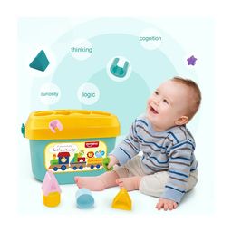 BitFeex Baby First Building Blocks With Alphabets & Shapes Shape Sorting Multicolor - 16 Pieces image 2