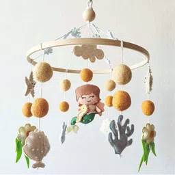 BABBLE WRAP Hand Stitch Nursery Musical Cot Mobile Musical Toys-16