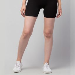 UllasPemium Black Cotton Sports Shorts-image-104