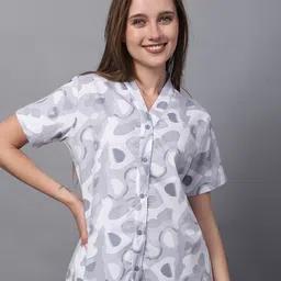 Thansmay Kleider Tie and Dye Cotton Shirt Style Top-picture-52