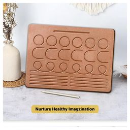 minileaves Mini Leaves Wooden Pattern Tracing Board - Beginner tracing Board for Kids 2+ Years image 3