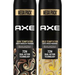 AXE Pack of 2 Dark Temptation & Gold Temptation Body Spray For Men - 215ml Each-23