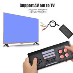 Zyamalox Plug & Play Wireless 600 Video Game for Kids 8 bit Retro Built-in Games for up to 2 Players-Multi Color image 5