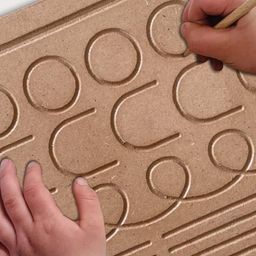 minileaves Mini Leaves Wooden Pattern Tracing Board - Beginner tracing Board for Kids 2+ Years image 5