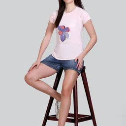 A & Y Abstract Printed Regular Top-16