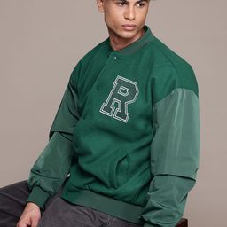 The Roadster Lifestyle Co. Fleece Varsity Jacket-image-57