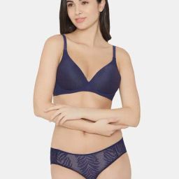 Wacoal Navy Self Pattern Hipster Panty-picture-4