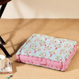 Fabindia Home Ramya Printed Multicolor Cotton Blend Floor Cushion-12