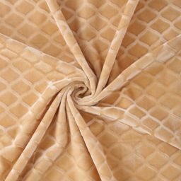 HOSTA HOMES Cream-Coloured Set of 2 Geometric Window Curtains image 4