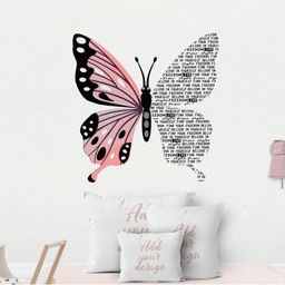 INDIAN ROYALS Butterfly Motivational Quote Wall Sticker-image-93