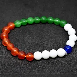 VIBESLE Unisex Crystals Artificial Beaded Elasticated Bracelets-picture-51