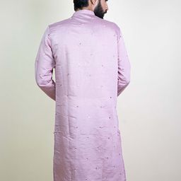 KUNDALI KAKSHAY Men Embroidered Regular Sequinned Kurta with Pyjamas image 5