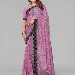 VIJAYA VALLABH Floral Beads and Stones Saree-14