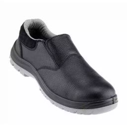 NeoSafe Xplor Fiber Toe Safety Shoes Low Ankle PU Sole Black Leather Size UK 10, A7021-image-1
