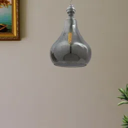 Kapoor Lamp Shades Smoke Glass Fresno Dome Luster Hanging Ceiling Light-image-35