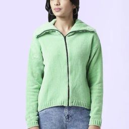 Coolsters by Pantaloons Kids Green Regular Fit Full Sleeves Sweater-image-57
