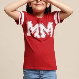 Kidsville Red & White Cotton Printed Minnie Mouse T-Shirt-image-6