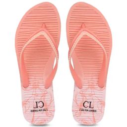 Carlton London Women's Pink & Peach Flip Flops-image-50