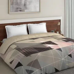 DDECOR Live Beautiful Brown Cotton 144 TC Double Duvet Cover - Set of 1-image-77